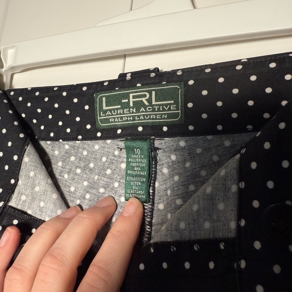 Ralph Lauren | Lauren Active | Polka Dot Cropped Pants